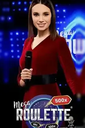 Tafel van Mega Roulette met elke ronde willekeurig getrokken multipliers